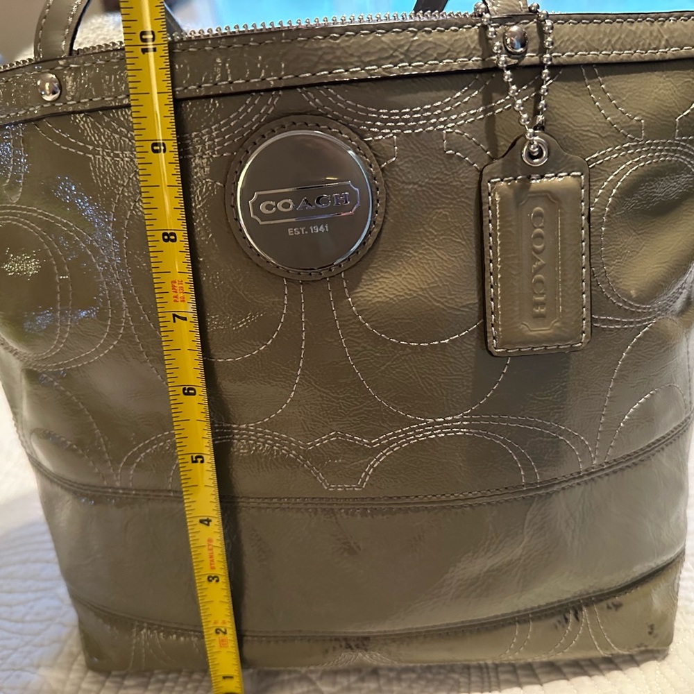 Gray Coach Tote - image 6